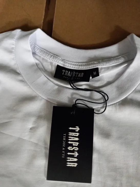 WHITE TRAPSTAR T-SHIRT SIZE M