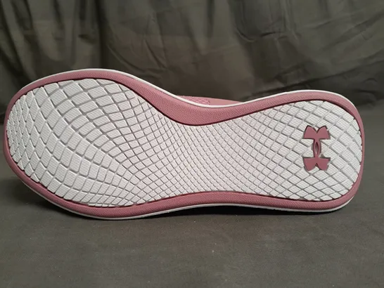 BOXED PAIR OF UNDER ARMOUR CHARGD AURORA 2 PINK TRAINERS SIZE UK 6