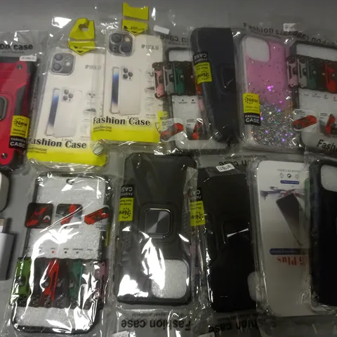 LOT OF ASSORTED MOBILE PHONE ACCESSORIES CASES FOR VARIOUS MODELS