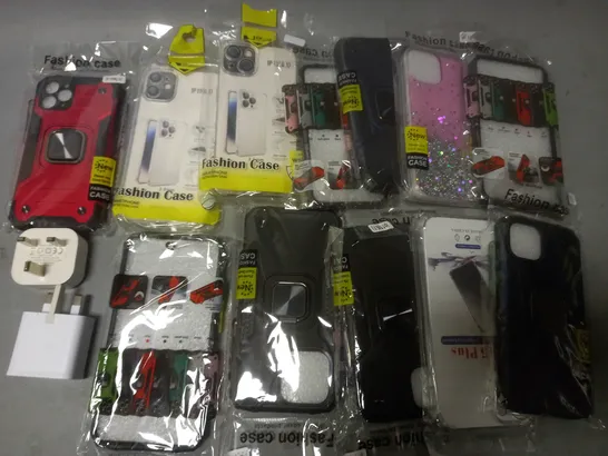 LOT OF ASSORTED MOBILE PHONE ACCESSORIES CASES FOR VARIOUS MODELS