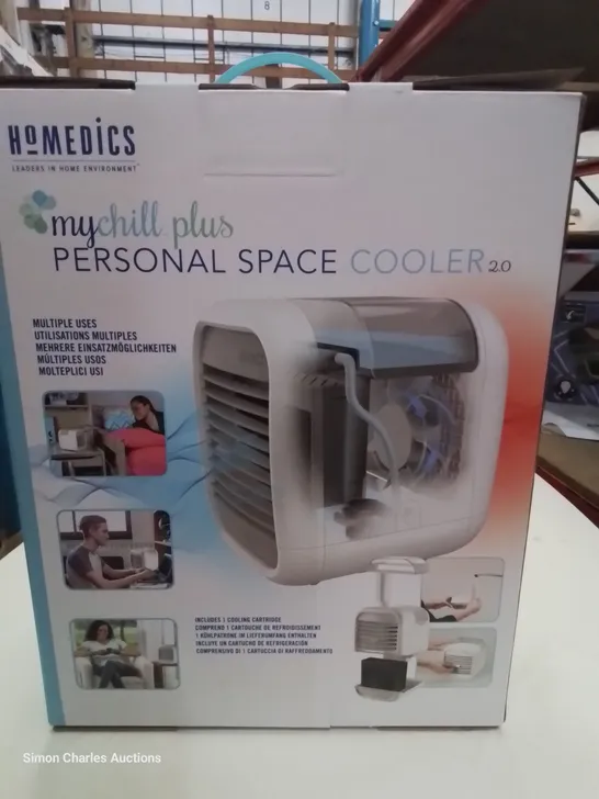 BOXED HOMEDICS MYCHILL PLUS PERSONAL SPACE COOLER