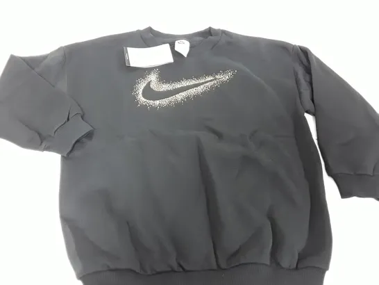 NIKE OVERSIZED FIT KIDS BLACK JUMPER - M