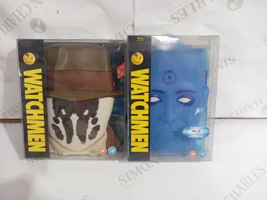 2 ASSORTED WATCHMEN LIMITED EDITION CASES INCLUDING DR. MAHATTAN BLU-RAY AND RORSCHACH DVD