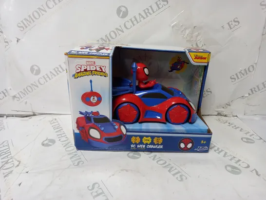 BOXED MARVEL SPIDEY AND HIS AMAZING FRIENDS RC WEB CRAWLER 