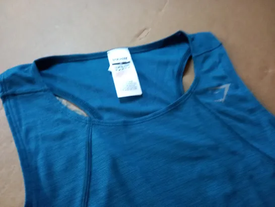 GYMSHARK TEAL TRAINING VEST - XL