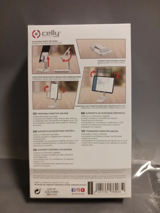 BOXED CELLY MAGICDESK PORTABLE DESKTOP HOLDER