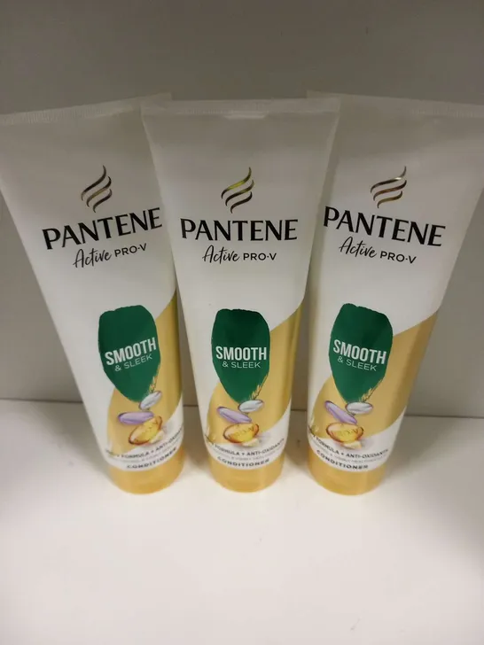 APPROXIMATELY SIX PANTENE ACTIVE PRO-V SMOOTH AND SLEEK PRO-V FORMULA AND ANTI OXIDANTS CONDITIONER 275ML