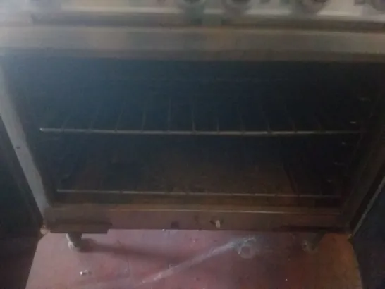 STAINLESS STEEL 6 BURNER 2 DOOR OVEN