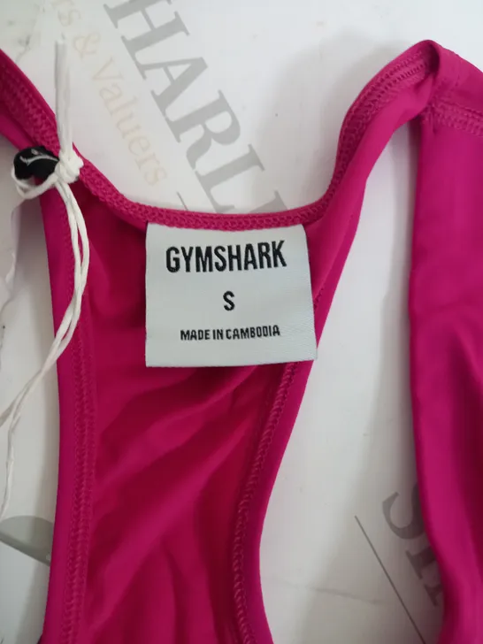 GYM SHARK PINK SPORTS BRA -SMALL