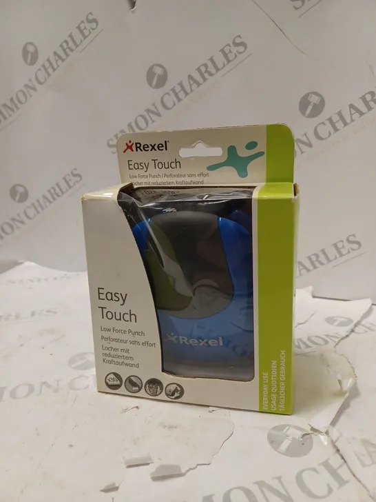 REXEL EASY TOUCH 2 HOLE PUNCH, 30 SHEET CAPACITY, LOW FORCE TECHNOLOGY