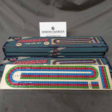 RETRO GAMES X4 CRIBBAGE BOARDS