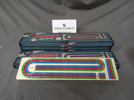 RETRO GAMES X4 CRIBBAGE BOARDS