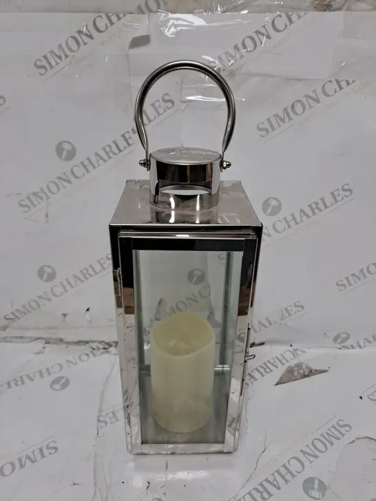 DECORATIVE GLASS OUTDOOR LANTERN 