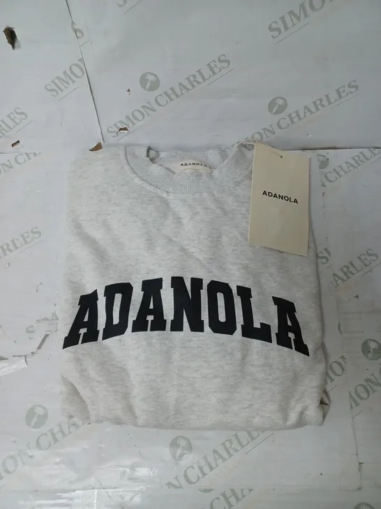 ADANOLA OVERSIZED SWEATSHIRT IN GREY - MEDIUM