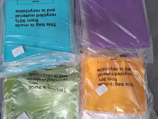 BOX OF APPROXIMATELY 15 ASSORTED UNBRANDED HANKIES IN VARIOUS COLOURS - COLLECTION ONLY