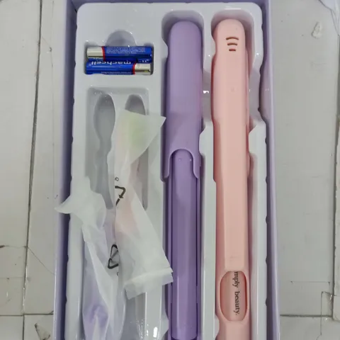 SIMPLY BEAUTY SIMPLY SMILE SONIC TOOTHBRUSH DUO WITH 4 BRUSH HEADS