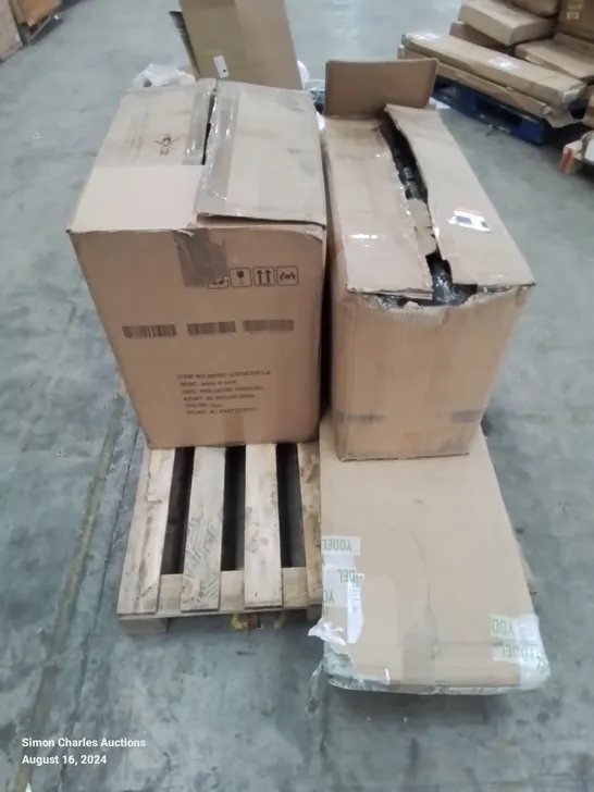 PALLET CONTAINING VARIOUS FURNITURE PARTS