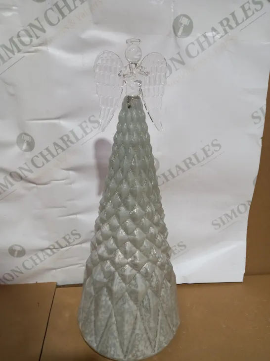 PEARLISE DECORATIVE TREE WITH CRYSTAL ANGEL