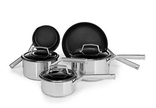 NINJA 5 PIECE STAINLESS STEEL COOKWARE SET C65000UK