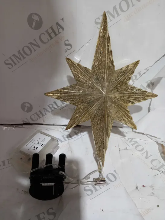 STAR TREE TOPPER GOLD EFFECT