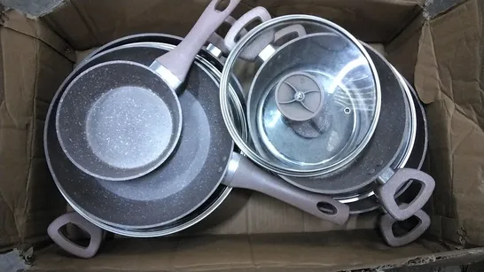 BOXED ROYALFORD 5 PIECE ALUMINIUM NON STICK COOKWARE 