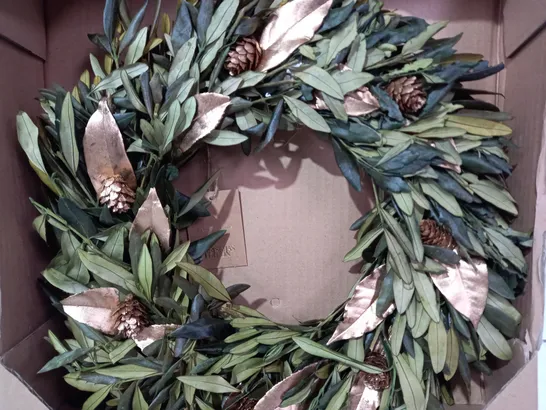 ZARA HOME CHRISTMAS EDITION DECORATIVE LEAF WREATH