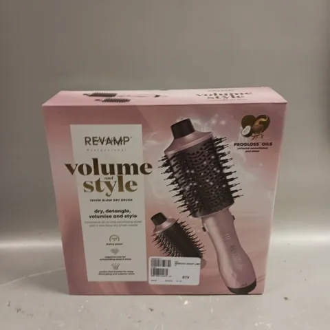 4 X BOXED REVAMP VOLUME & STYLE 1200W BLOW DRY BRUSHES 	