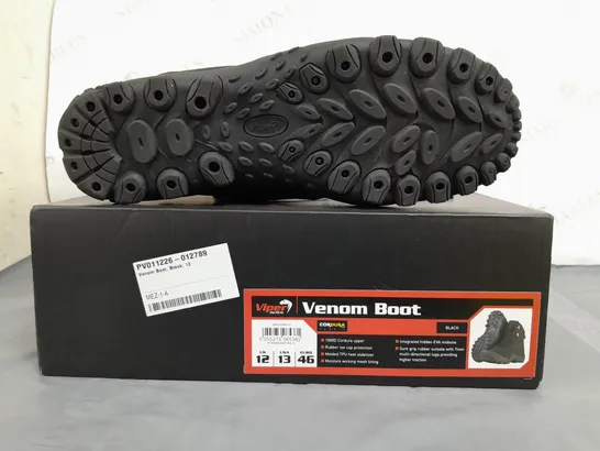 BOXED PAIR OF VIPER TACTICAL VENOM BOOTS IN BLACK UK SIZE 12