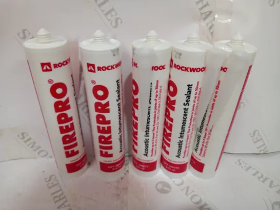 BOX OF APPROXIMATELY 10 ROCKWOOL FIREPRO ACCOUSTIC INTUMESCENT SEALANT