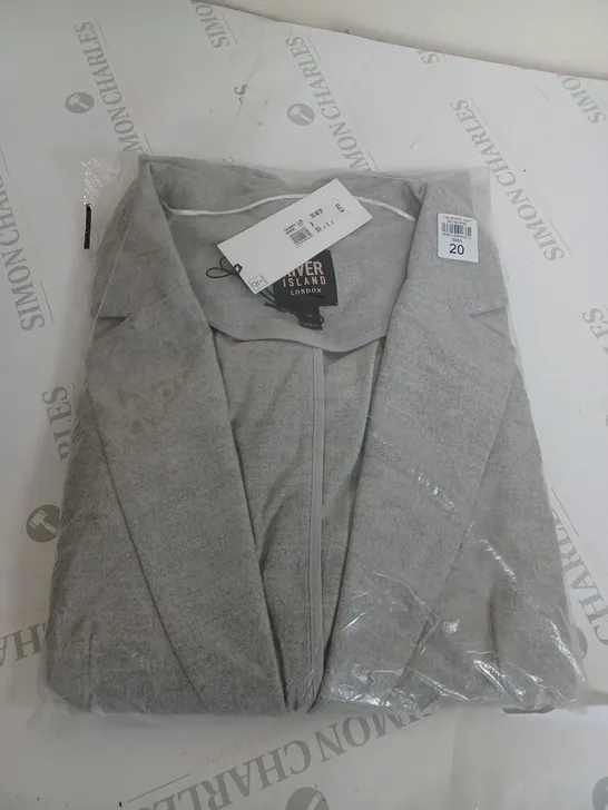 RIVER ISLAND GREY SUIT JACKET SIZE 20