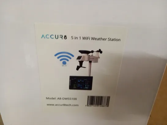 BOXED ACCUR8 5 IN 1 WIFI WEATHER STATIONS