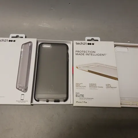 BOX OF APPROX 225 ASSORTED TECH21 ITEMS TO INCLUDE - EVO ELITE IPHONE 7 PLUS , IMPACT CLEAR IPHONE 6 PLUS - COLLECTION ONLY