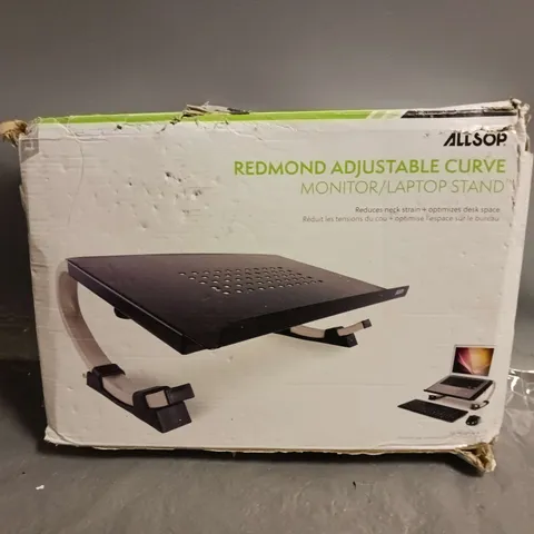 ALLSOP REDMOND ADJUSTABLE CURVE MONITOR/LAPTOP STAND 