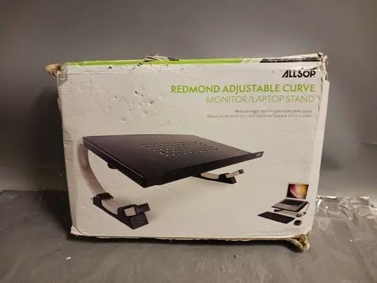 ALLSOP REDMOND ADJUSTABLE CURVE MONITOR/LAPTOP STAND 