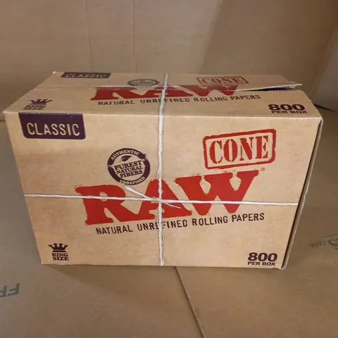 BOX OF 800 RAW CONE RIZLAS 