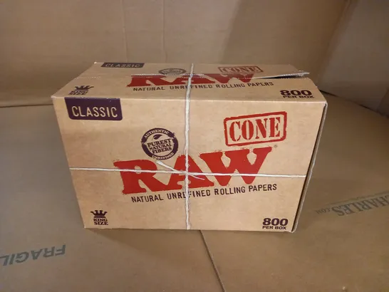 BOX OF 800 RAW CONE RIZLAS 