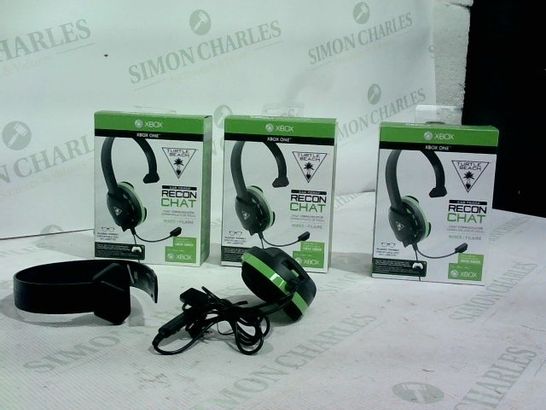 3 X TURTLE BEACH EARFORCE RECON CHAT HEADSET