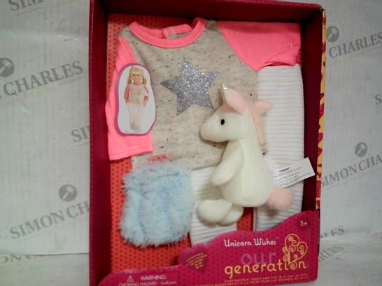 UNICORN WISHES - 2 X DOLL CLOTHES SET