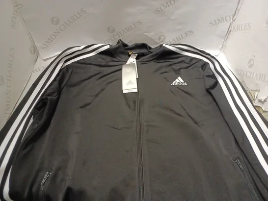 ADIDAS Womens Back 2 Basics BLACK ZIP UP JACKET