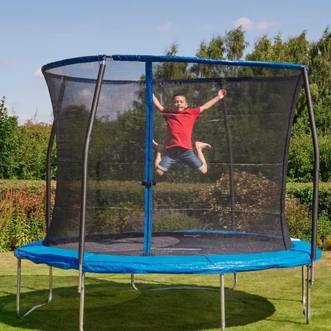 BOXED 10FT BOUNCE PRO TRAMPOLINE WITH ENCLOSURE 