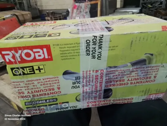 BOXED RYOBI 125MM ANGLE GRINDER