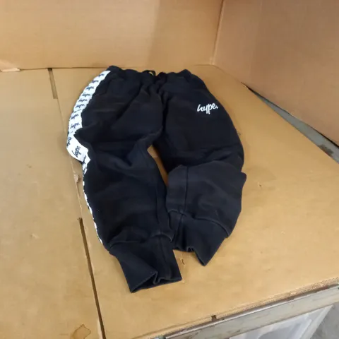 PAIR OF HYPE BLACK COTTON JOGGERS - SIZE 13 YEARS