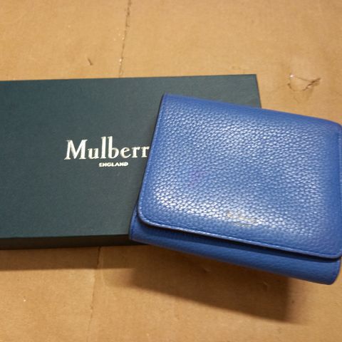 MULBERRY BLUE LEATER LOOK PURSE