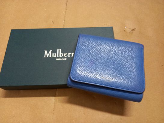 MULBERRY BLUE LEATER LOOK PURSE