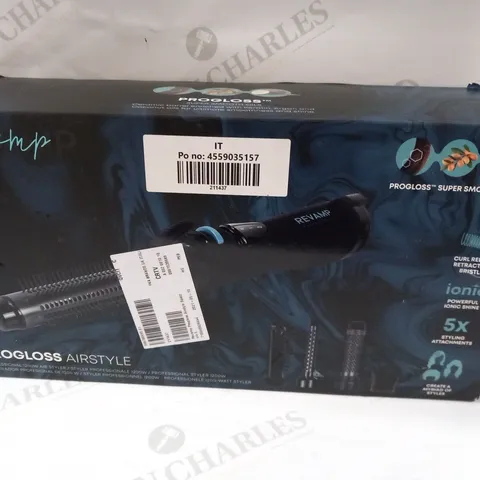 BOXED REVAMP PROGLOSS AIRSTYLE PROFESSIONAL 1200W AIR STYLER DR-1200-GB