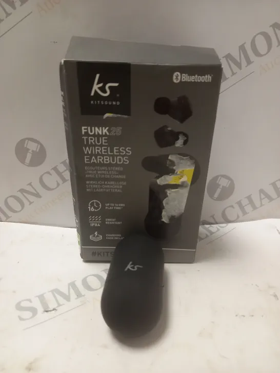 BOXED SET OF 5 KITSOUND FUNK 25 TRUE WIRELESS EARBUDS 