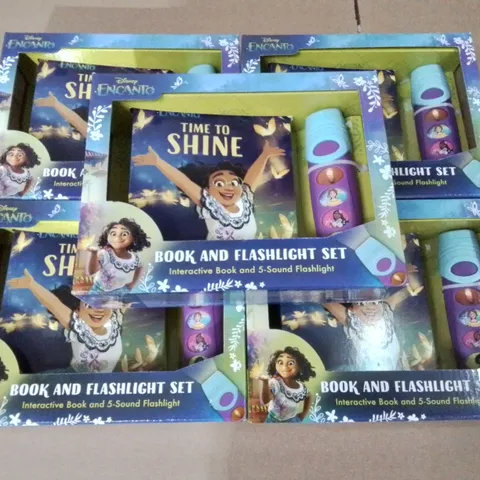 LOT OF 5 BRAND NEW DISNEY ENCANTO BOOK AND FLASHLIGHT SETS