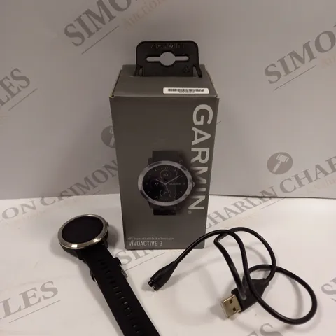 BOXED GARMIN VIVOACTIVE 3 GPS SMARTWATCH 