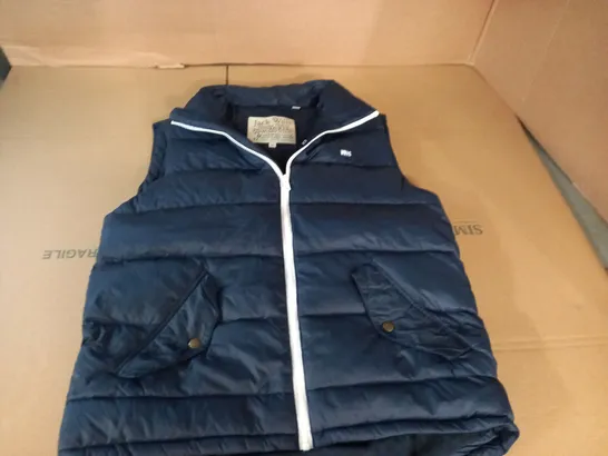 LOT BOX NAVY PADDED GILET - M