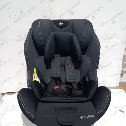 GLOBALKIDS SAFETY BABY CAR SEAT WITH ISOFIX AND TOP TETHER, 360 DEGREE ROTATING CHILD